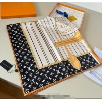 Spot Bulk Louis Vuitton My Neverfull Silk Square Scarf 90x90cm LV111104 Black 2025