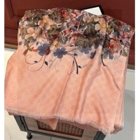 Fashion Discount Gucci Cashmere Long Scarf 110x200cm GG111143 Pink 2025