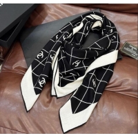 Cheap Wholesale Chanel Quilted CC Square Scarf 140cm CH111138 Black 2025
