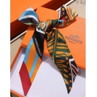 Big Discount Hermes Le Jardin De La Maharani Twilly Silk Bandeau Scarf 5x86cm 11153 Orange 2025