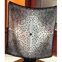 Market Sells Chanel Wool Silk Square Scarf 135x135cm CH111160 White 2025