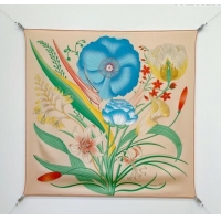 Grade Quality Hermes Bouquets Final Silk Square Scarf 90x90cm 1175 Beige 2025