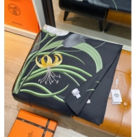 Free Shipping Discount Hermes Bouquets Final Silk Square Scarf 90x90cm 1175 Black 2025