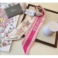 Traditional Discount Dior Silk Star Bandeau Scarf 6x100cm DR111185 Dark Pink 2025