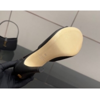 Top Design Valentino Drip Rose Heel Sandals 10.5cm in Calfskin Leather Black 1028008