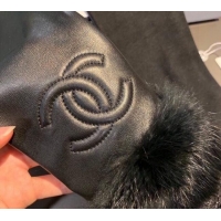 Market Sells Chanel Lambskin Long Gloves with Lace 1110 Black 2025