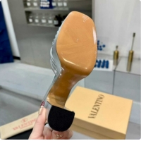 Grade Quality Valentino Heart Calfskin Leather Platform Sandals 11cm Silver 2025 VLTN121501 1215035