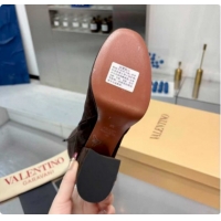 Popular Style Valentino FAWCETTE Platform High Boots 10cm in Suede Brown 1215057