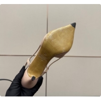 Top Quality Valentino VLogo Signature Slingbacks Pump 8.5cm in Nappa Leather with Pearls and Strass Nude Pink 1215072