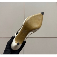 Stylish Valentino VLogo Signature Slingbacks Pump 8.5cm in Nappa Leather with Pearls and Strass White 1215073