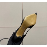 Duplicate Valentino VLogo Signature Slingbacks Pump 8.5cm in Nappa Leather with Strass Black 1215077