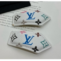 Top Quality Louis Vuitton LV Backstage Monogram Hair Clip LV070341 White 2025