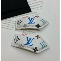 Top Quality Louis Vuitton LV Backstage Monogram Hair Clip LV070341 White 2025