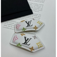 Luxury Cheap Louis Vuitton LV Backstage Monogram Hair Clip LV070342 White 2025