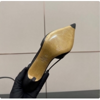 Good Looking Valentino VLogo Signature Slingbacks Pump 8.5cm in Calfskin Leather Black Upper 1215080