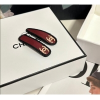 Grade Design Chanel Vintage Hair Clip 0723 Red 2025 (Pair)
