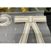 Modern Classic Dior Twist Bow Hair Clip 0723 White 2025