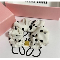 Best Quality Miu Miu Dotted Hairring 0723 White 2025