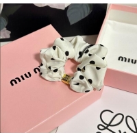 Best Quality Miu Miu Dotted Hairring 0723 White 2025