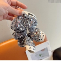 Luxury Discount Miu Miu Sequins Hairring 0723 Silver 2025