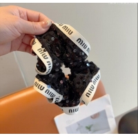 Classic Specials Miu Miu Sequins Hairring 0723 Black 2025