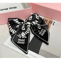 Reasonable Price Miu Miu Printed Bow Hair Clip 0723 Black 2025
