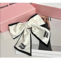 Famous Brand Miu Miu Logo Headband 0723 White 2025