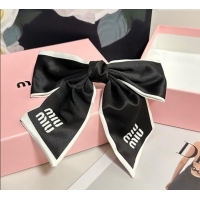 Luxury Discount Miu Miu Logo Headband 0723 Black 2025