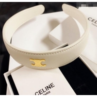 Most Popular Celine Headband Leather 0724 White 2025