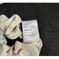 Well Crafted Celine Printed Hairring 0724 White 2025