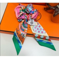 Good Product Hermes Forest Twilly Silk Bandeau and Hairring Set 0724 Yellow 2025