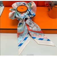 Fashion Discount Hermes Forest Twilly Silk Bandeau and Hairring Set 0724 Pink 2025