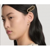 Big Discount Dior Hair Clip with Strass DR091102 Gold 2025