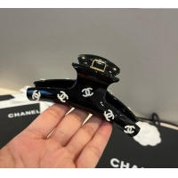 Super Quality Chanel Hair Clip with CC CH0911012 Black 2025