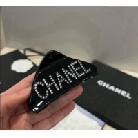 Luxury Cheap Chanel Hair Clip with Strass CH0911014 Black 2025
