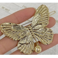 Pretty Style Dior Butterfly Hair Clip DR0911016 Gold 2025
