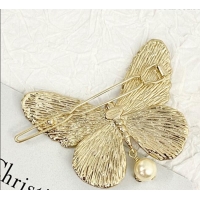 Pretty Style Dior Butterfly Hair Clip DR0911016 Gold 2025