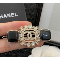 Best Price Chanel Hair Clip with Strass and Stone CH0911020 Black 2025
