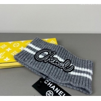 Big Discount Chanel Knit Headband CH0911039 Grey 2025