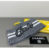 Big Discount Chanel Knit Headband CH0911039 Grey 2025