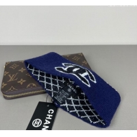 Buy Inexpensive Chanel Knit Headband CH0911043 Blue 2025