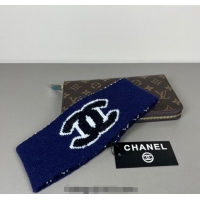 Buy Inexpensive Chanel Knit Headband CH0911043 Blue 2025
