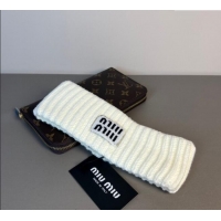 Pretty Style Miu Miu Knit Headband MIU0911043 White 2025