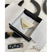 Fashion Show Collection Prada Triangle Hair Clip 0916 White 2025