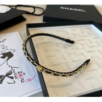 Best Design Chanel Chain Headband CH111236 Black 2025