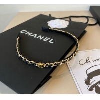 Best Design Chanel Chain Headband CH111236 Black 2025