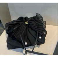 Best Price Chanel Bow Hair Clip CH111237 Black 2025