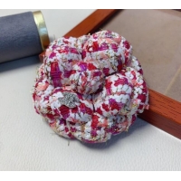 Best Price Chanel Tweed Camellia Bloom Hairclip/Brooch CH111239 Red 2025