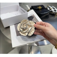 Best Quality Chanel Camellia Bloom Hairring CH111246 White/Black 2025