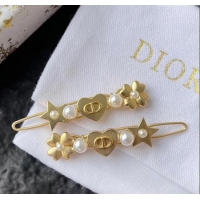 Top Quality Discount Dior Star Hairclip 1111 Gold PAIR 2025